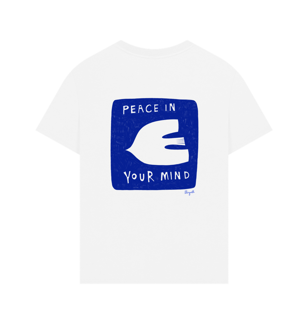 White Printed T-shirt Back