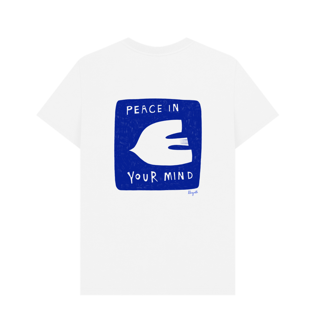 White Printed T-shirt Back