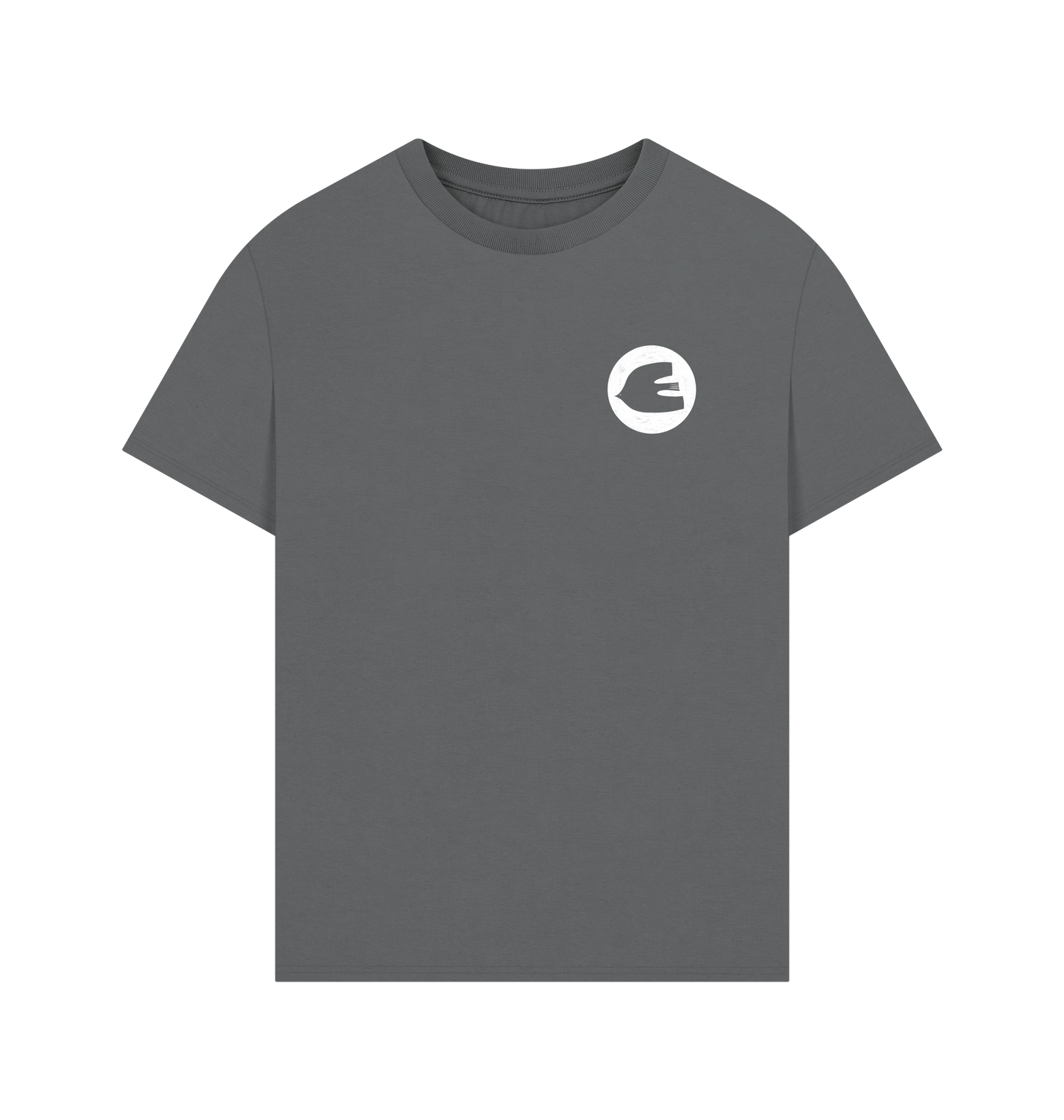 Slate Grey Printed T-shirt Front