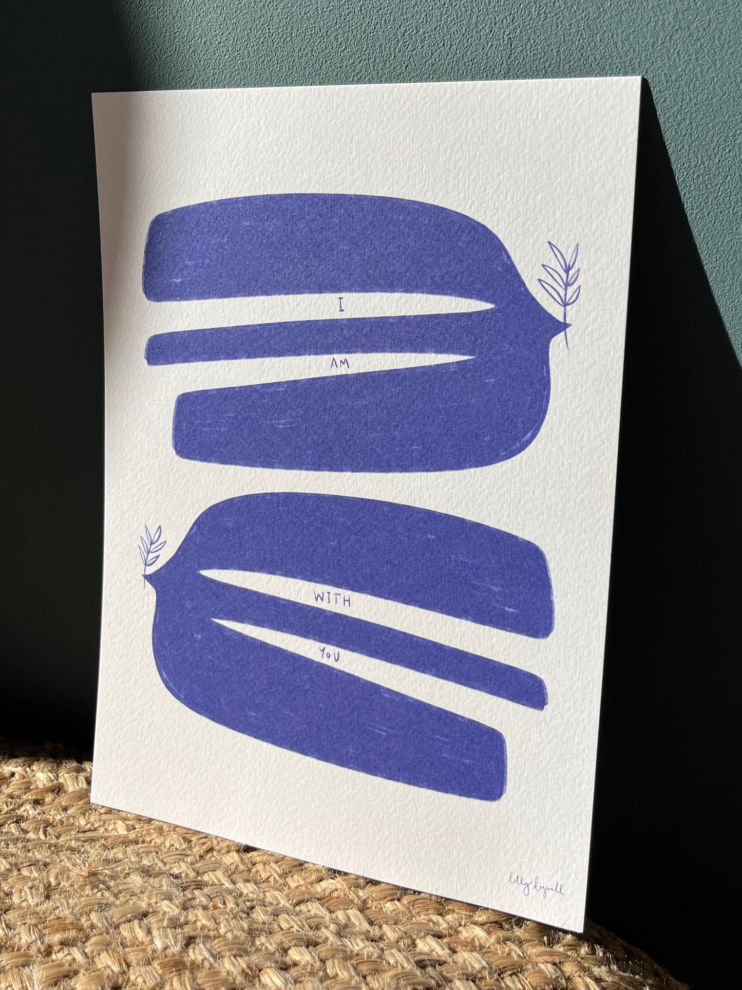 I Am With You A4 Print