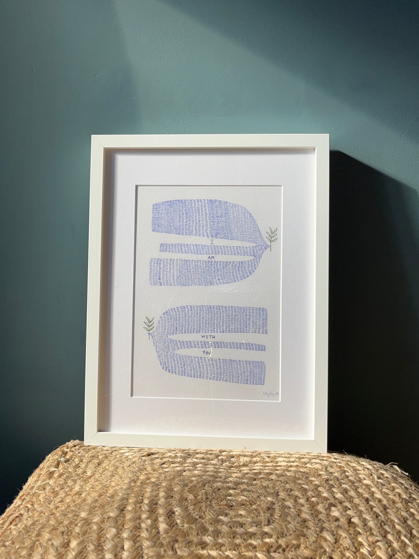 I Am With You Dashes A4 Print