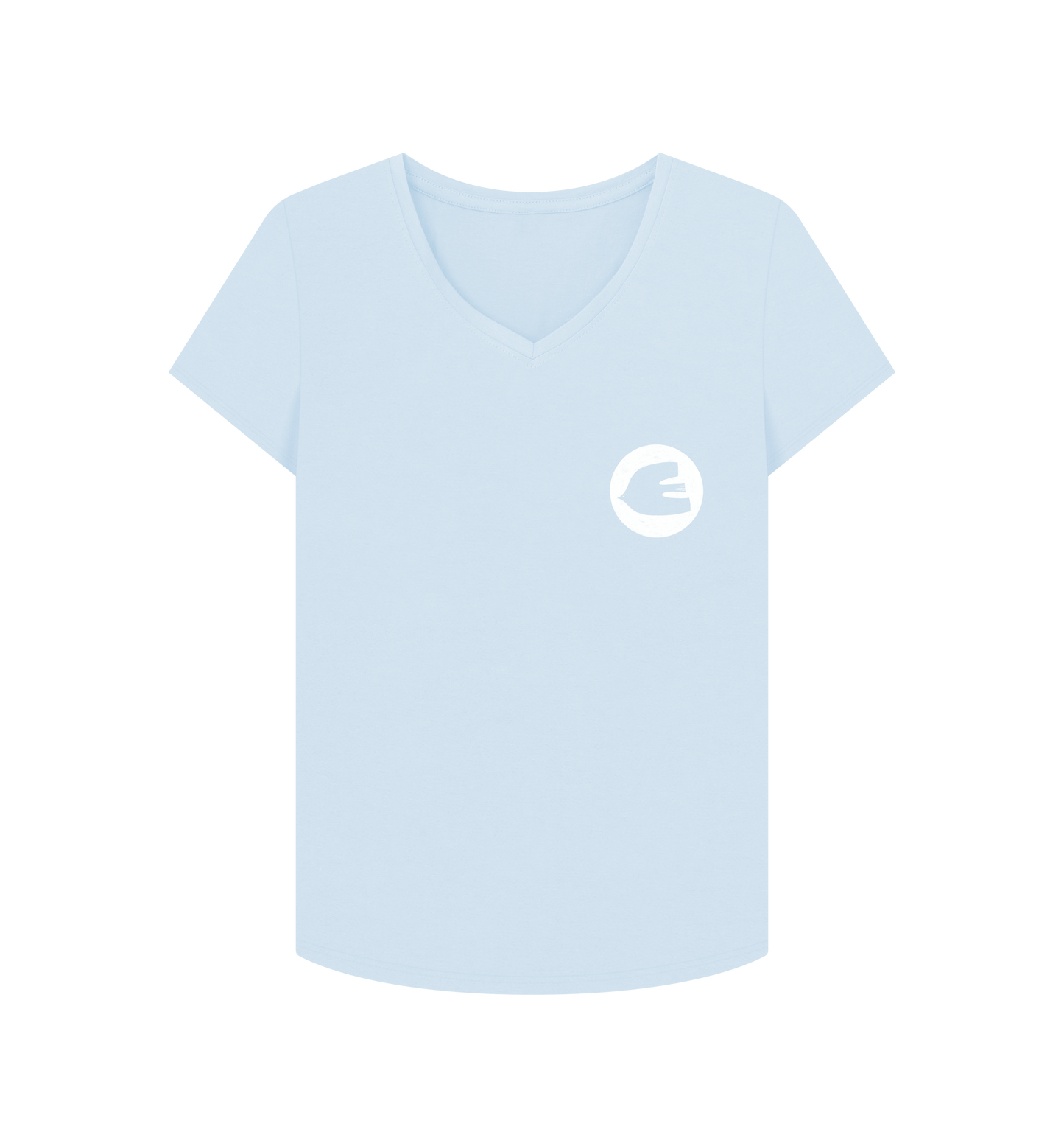 Sky Blue Printed T-shirt Front