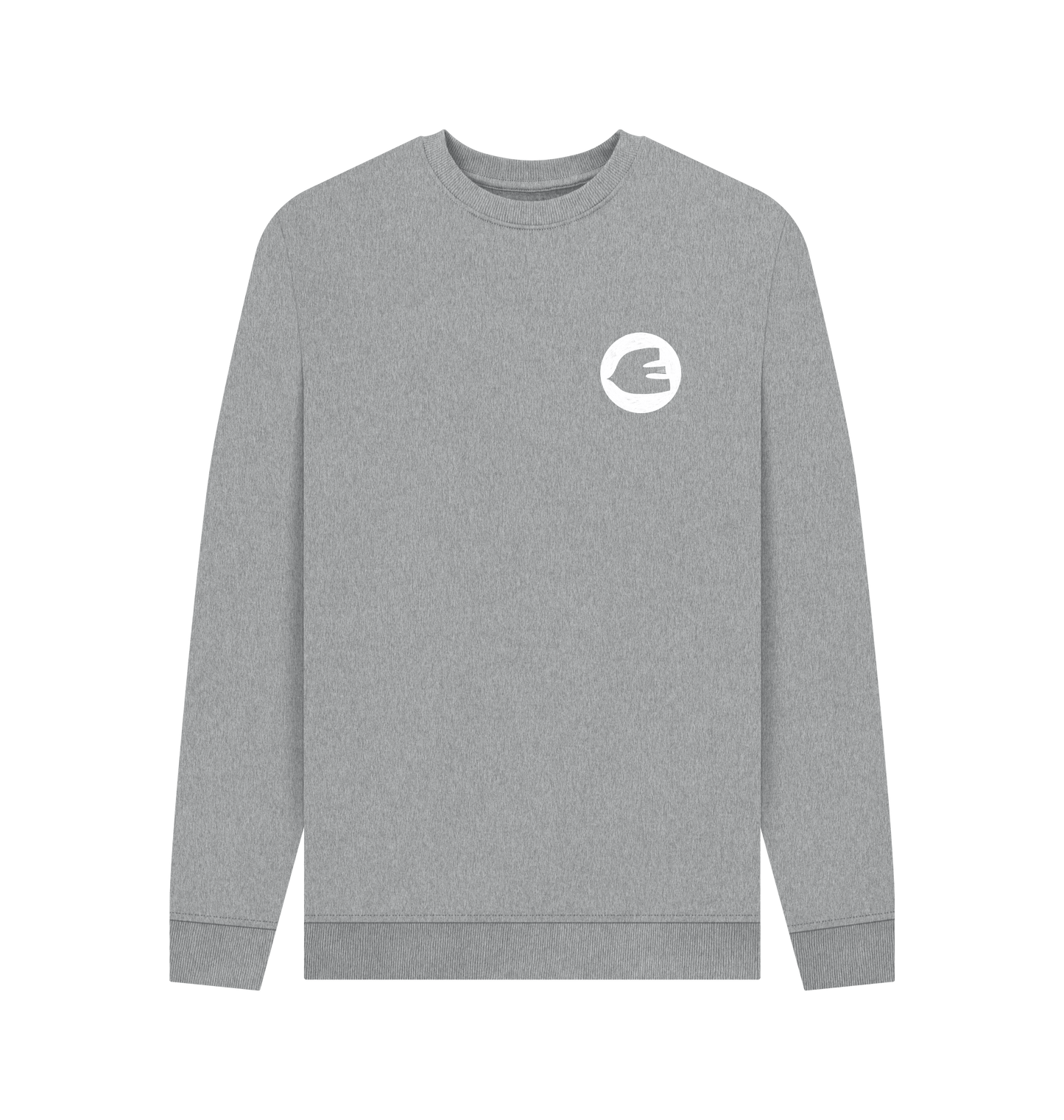Light Heather Printed Sweater Front