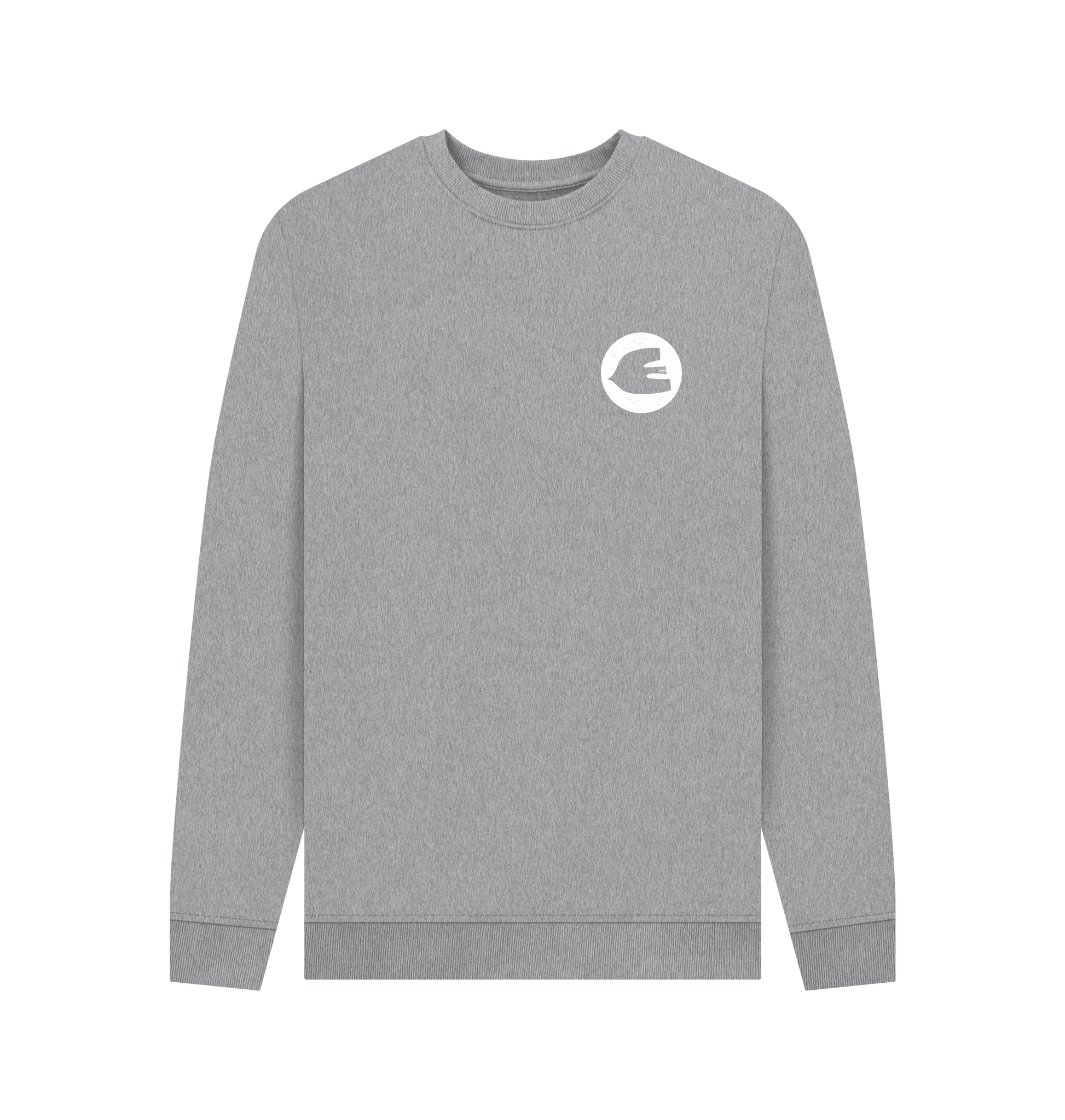 Light Heather Printed Sweater Front