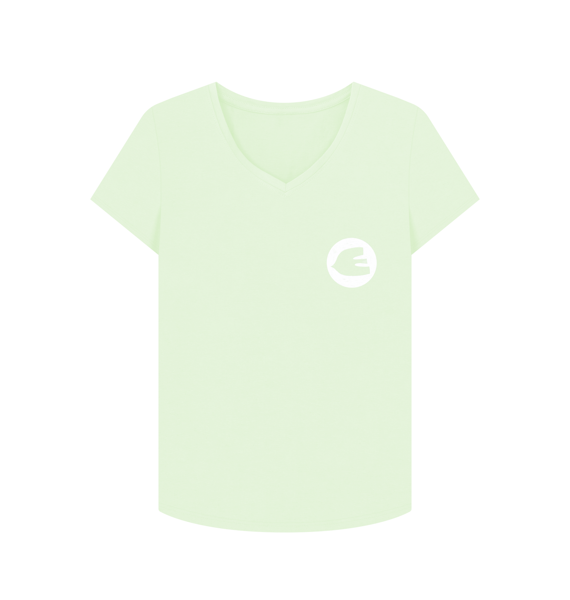 Pastel Green Printed T-shirt Front