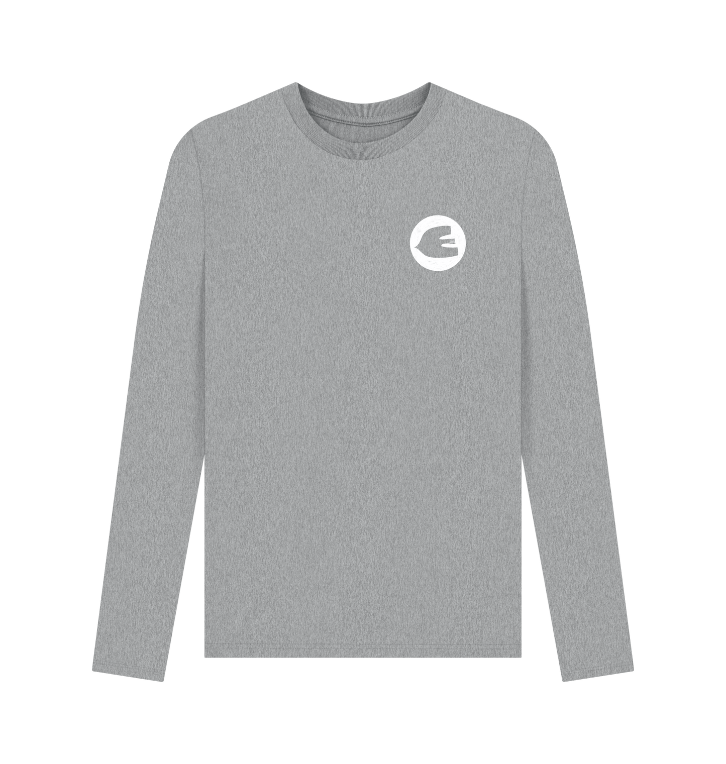 Athletic Grey Printed Long Sleeve T Shirt Front