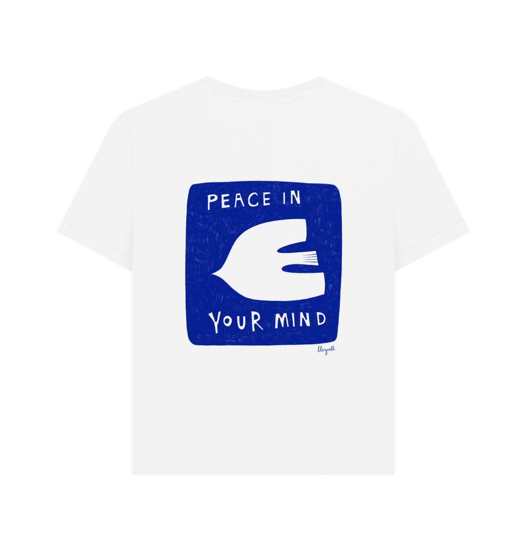 White Printed T-shirt Back