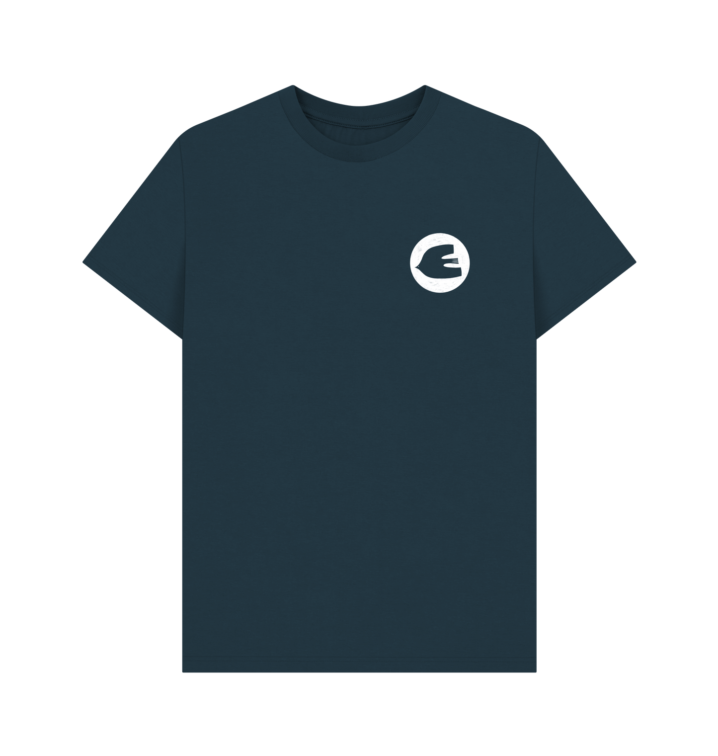 Denim Blue Printed T-shirt Front