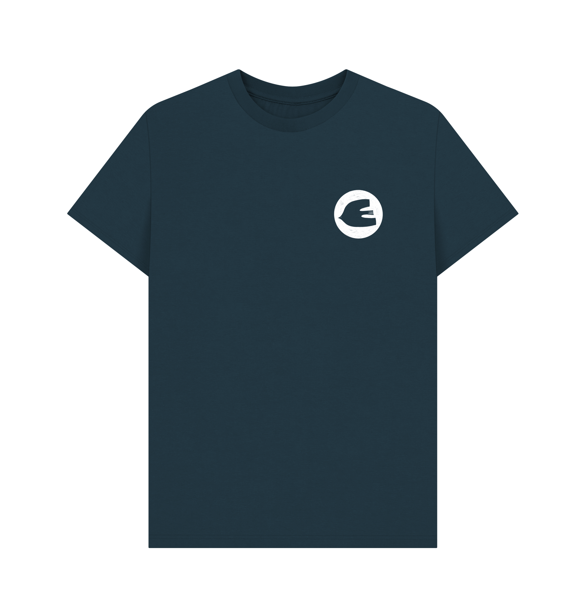 Denim Blue Printed T-shirt Front
