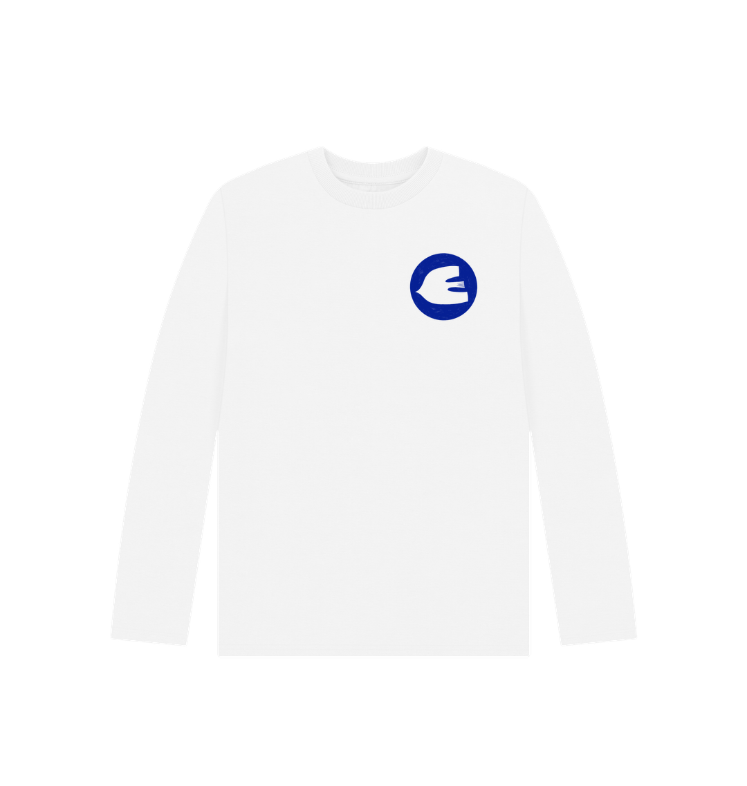 White Printed Kids T-Shirt Front