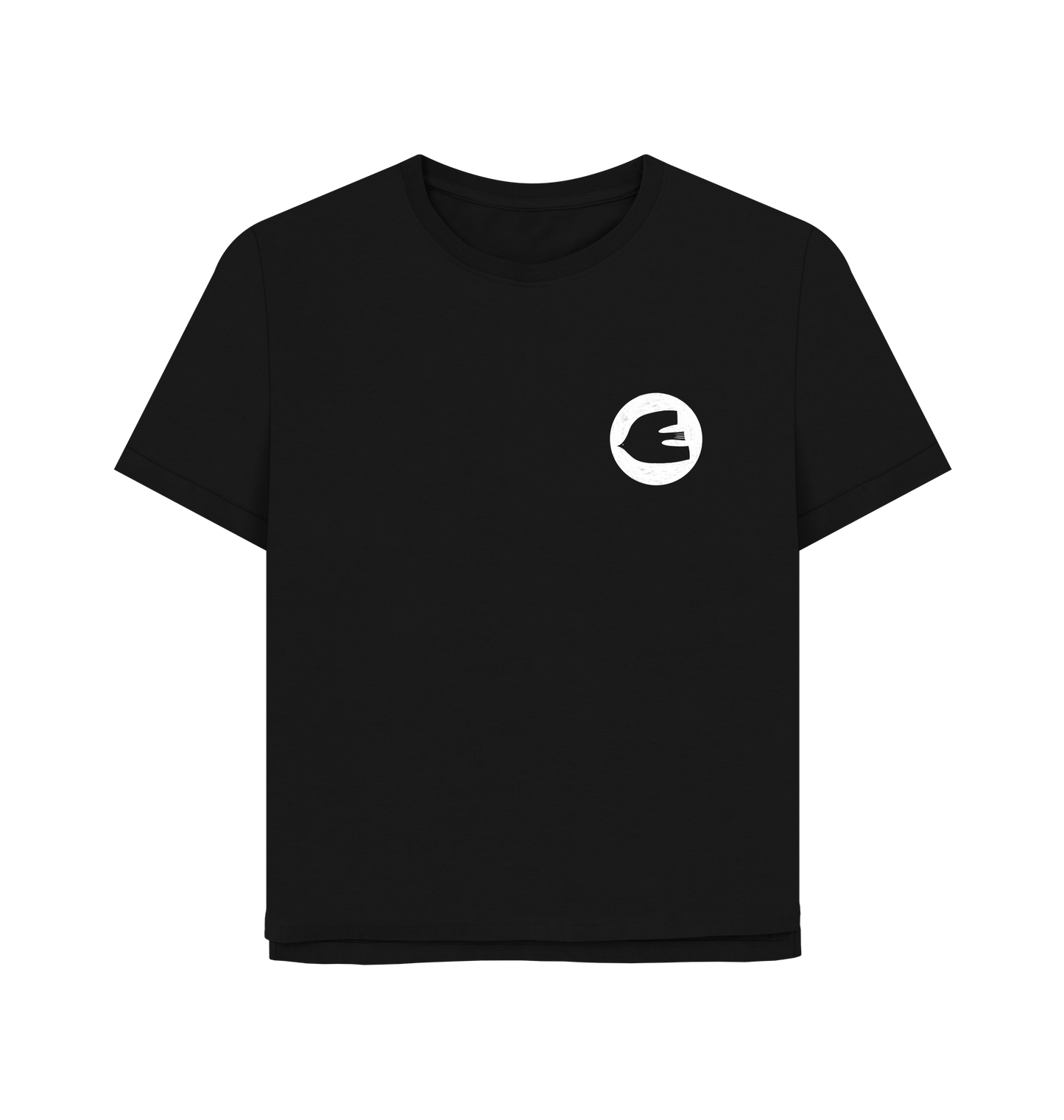 Black Printed T-shirt Front