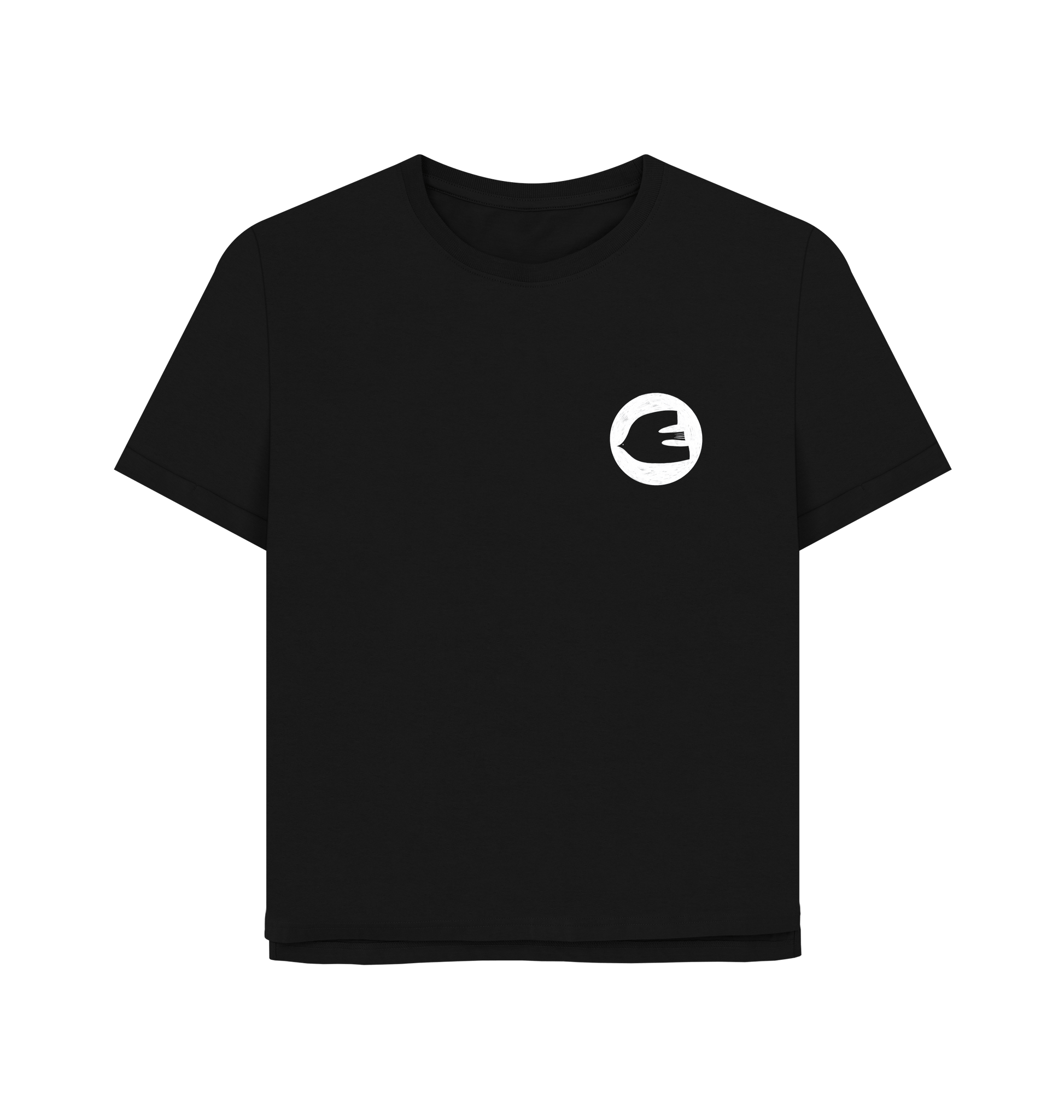 Black Printed T-shirt Front