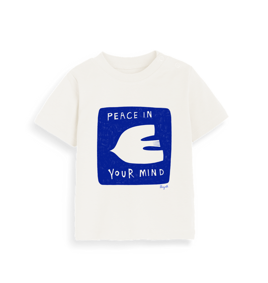 Organic Natural Printed Kids T-Shirt