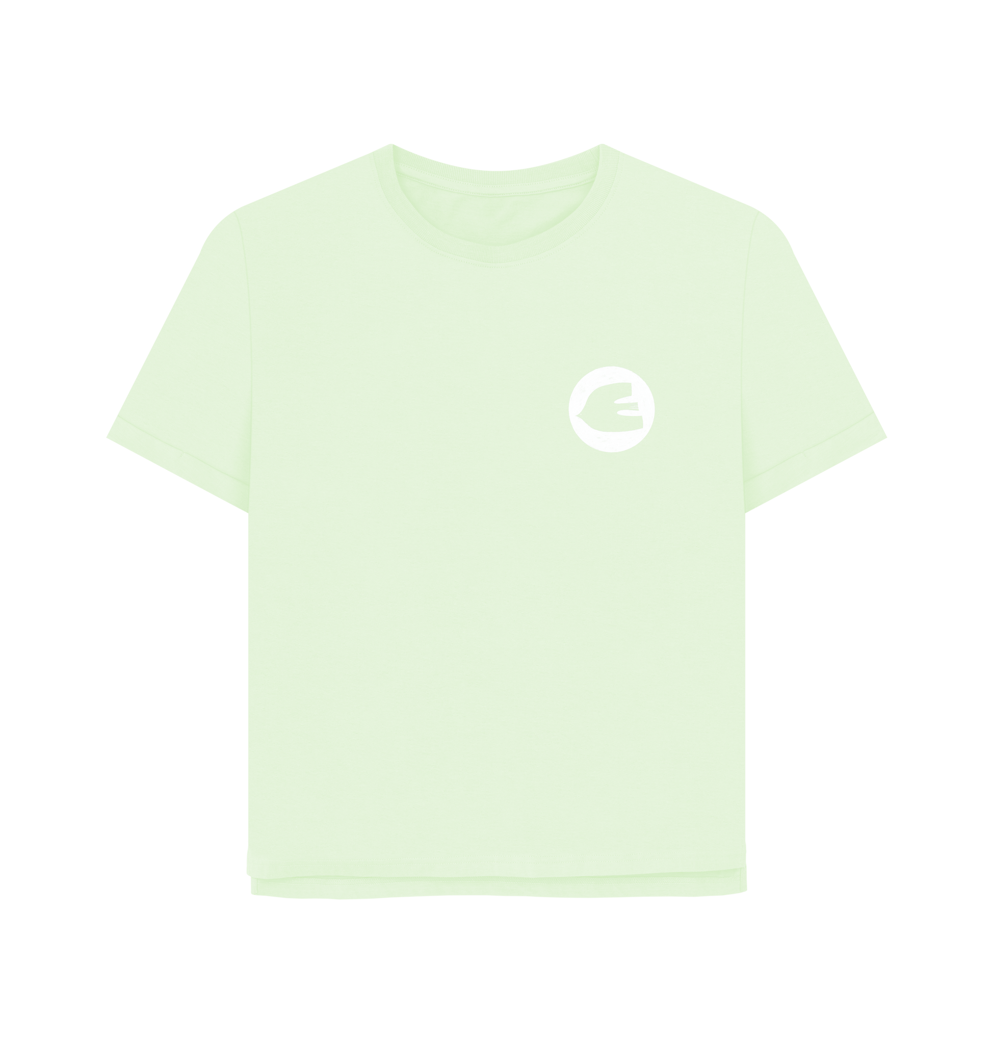 Pastel Green Printed T-shirt Front