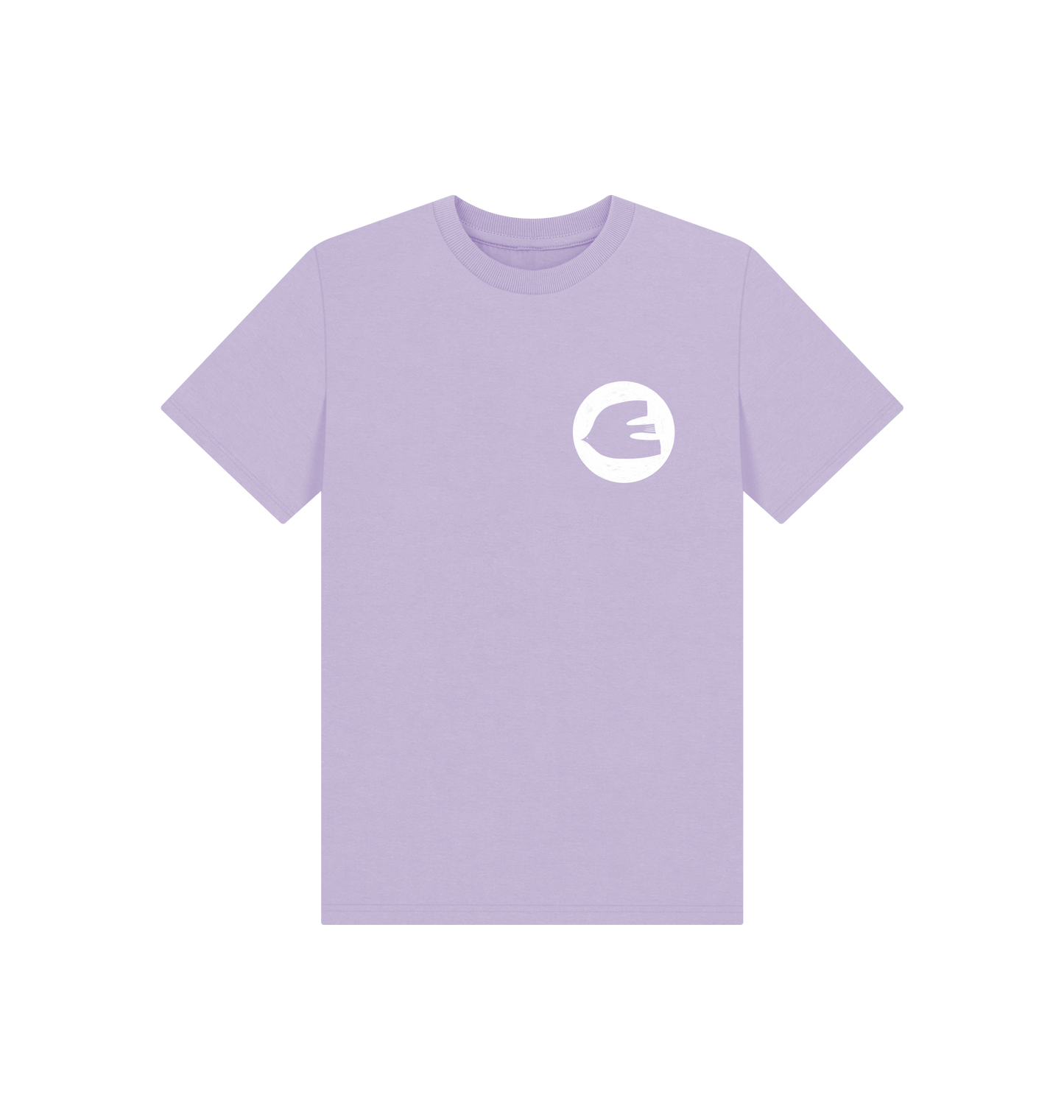 Soft Lilac Printed Kids T-Shirt Front