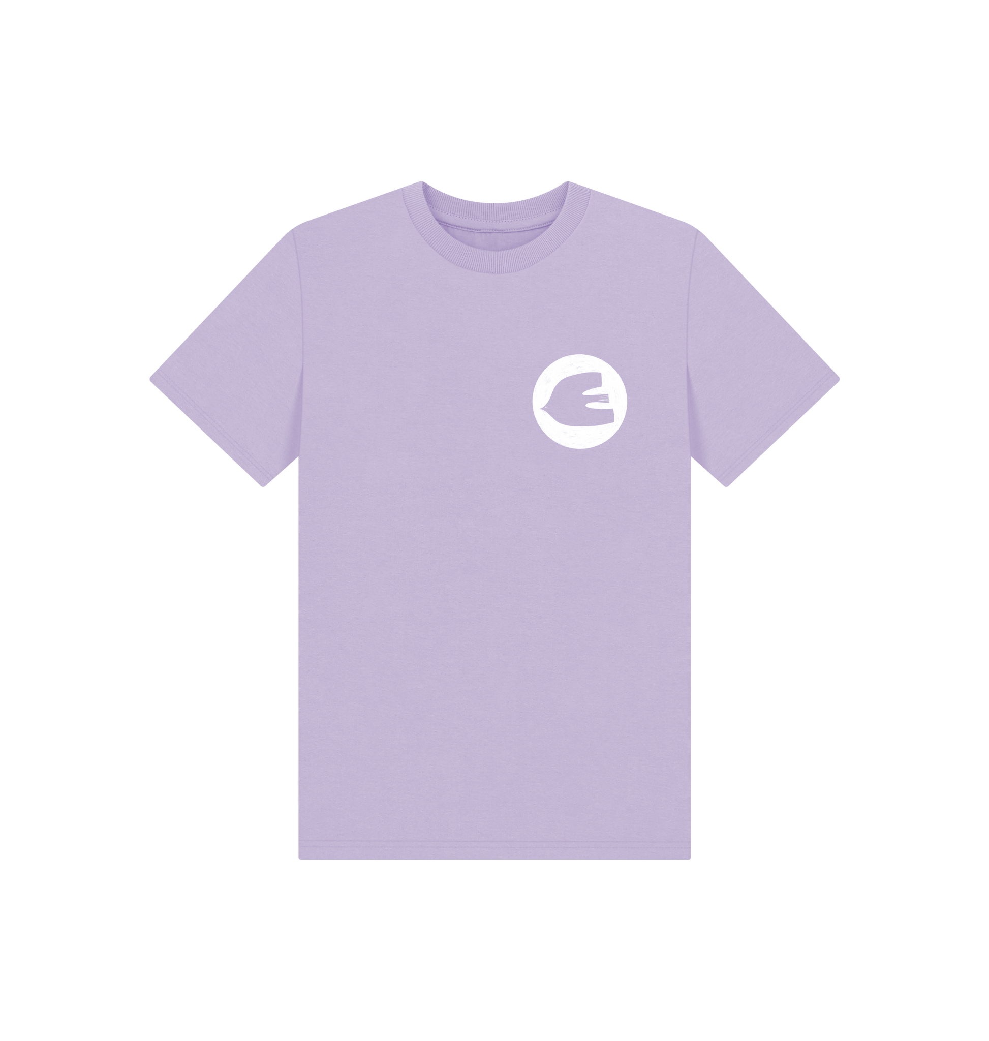 Soft Lilac Printed Kids T-Shirt Front