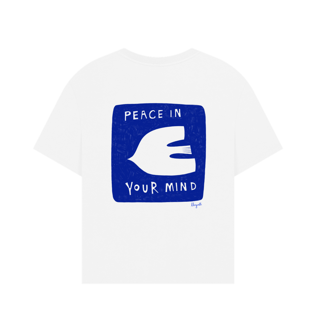 White Printed T-shirt Back