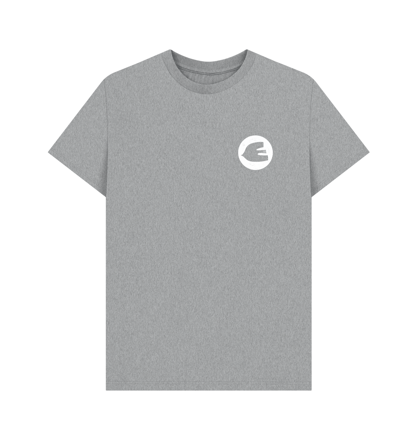 Athletic Grey Printed T-shirt Front