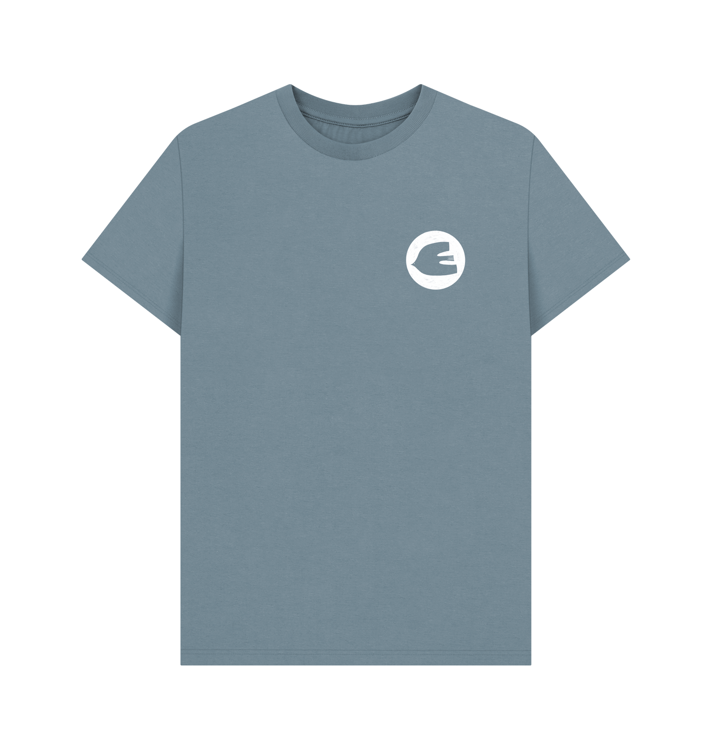 Stone Blue Printed T-shirt Front