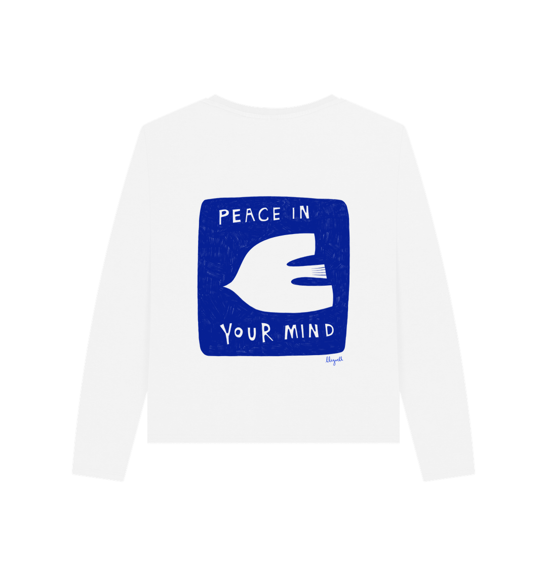 White Printed T-shirt Back