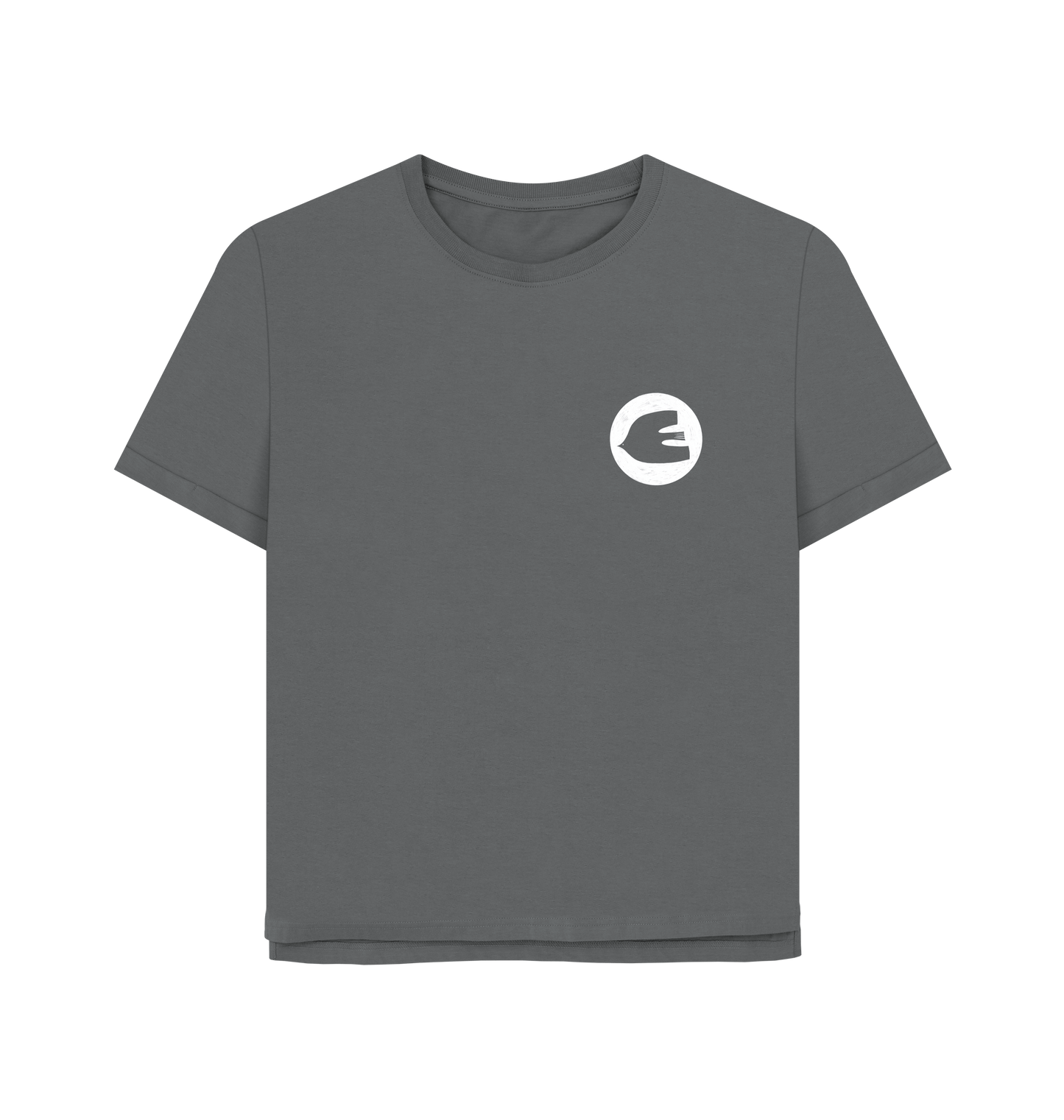 Slate Grey Printed T-shirt Front