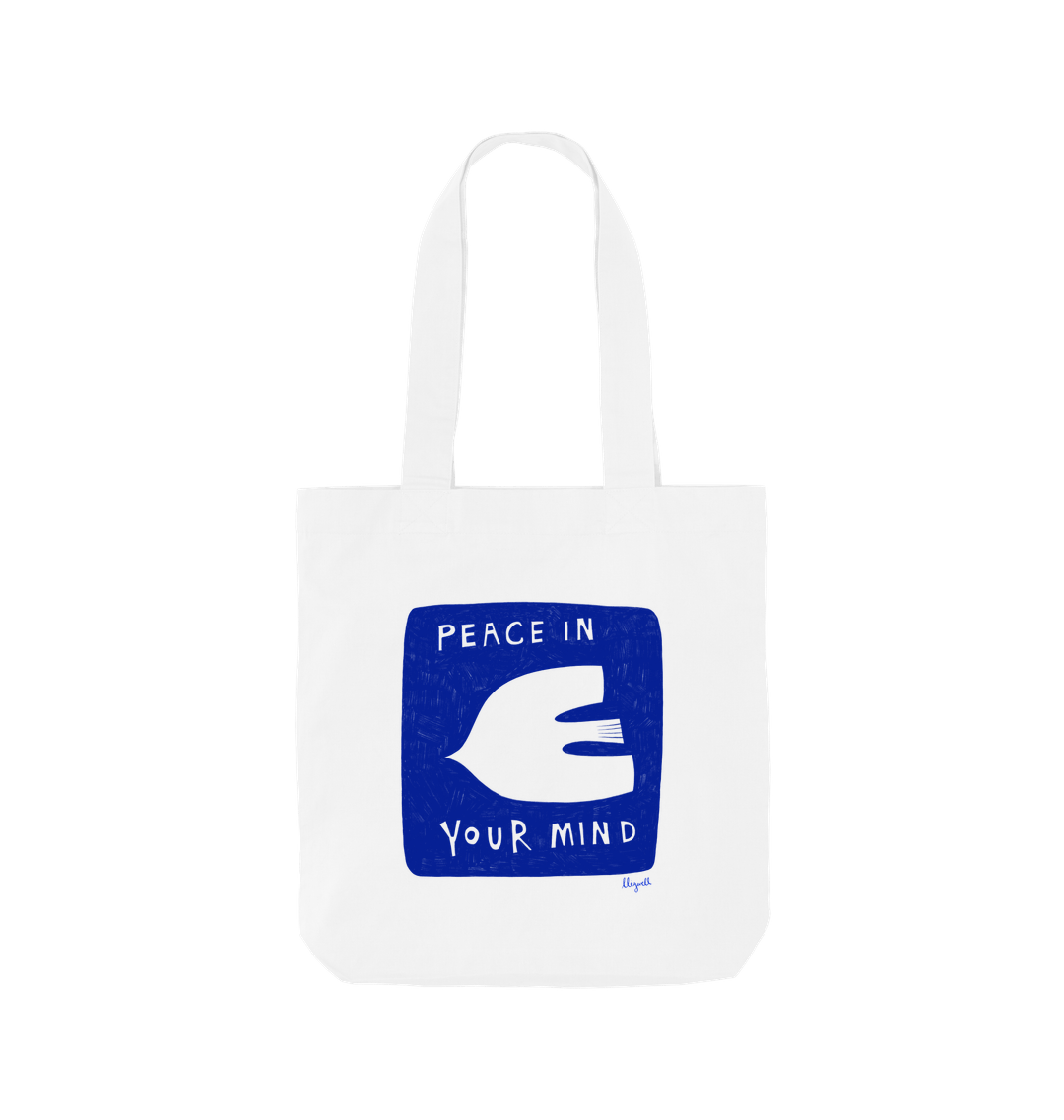 White Printed Bag