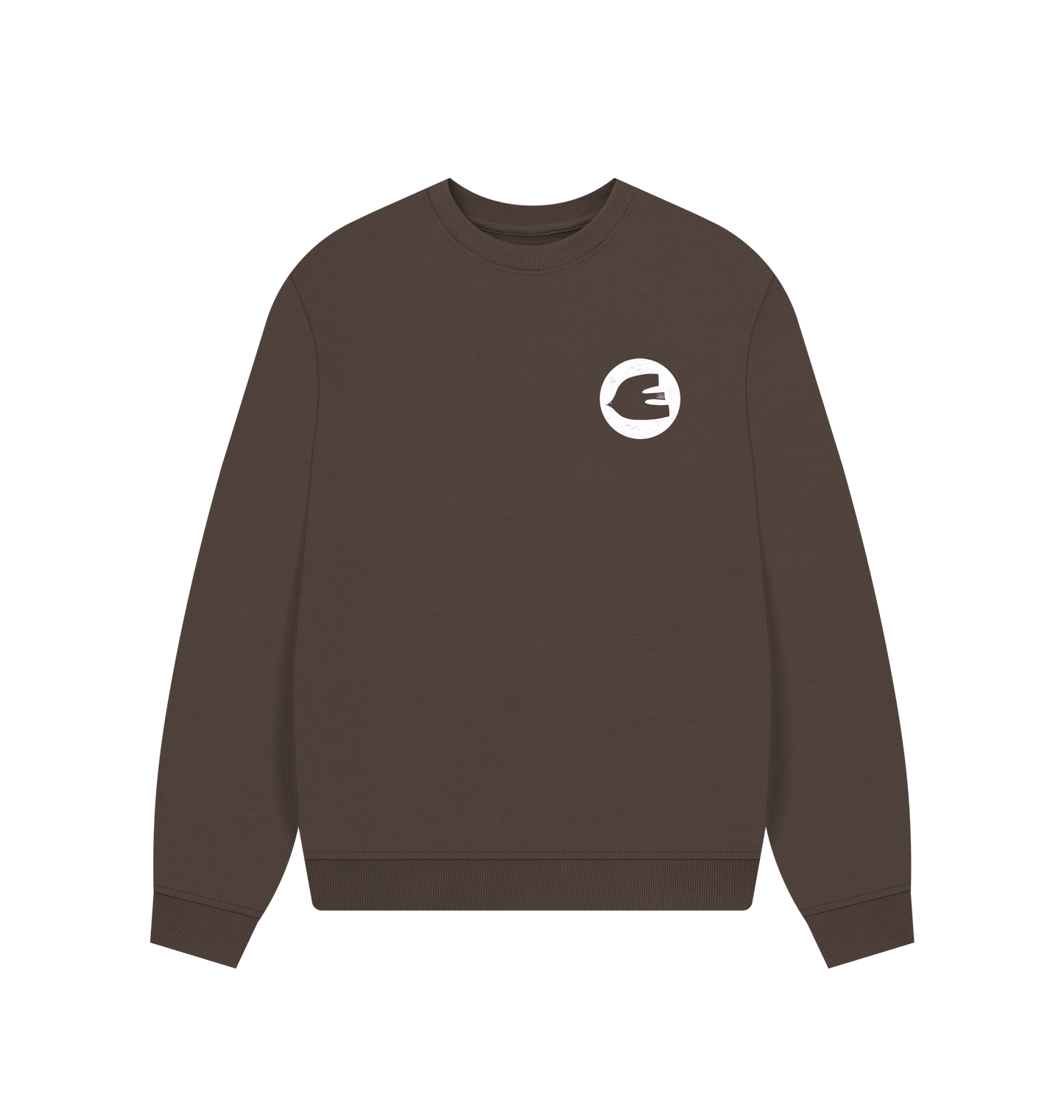 Chocolate Printed Sweater Front