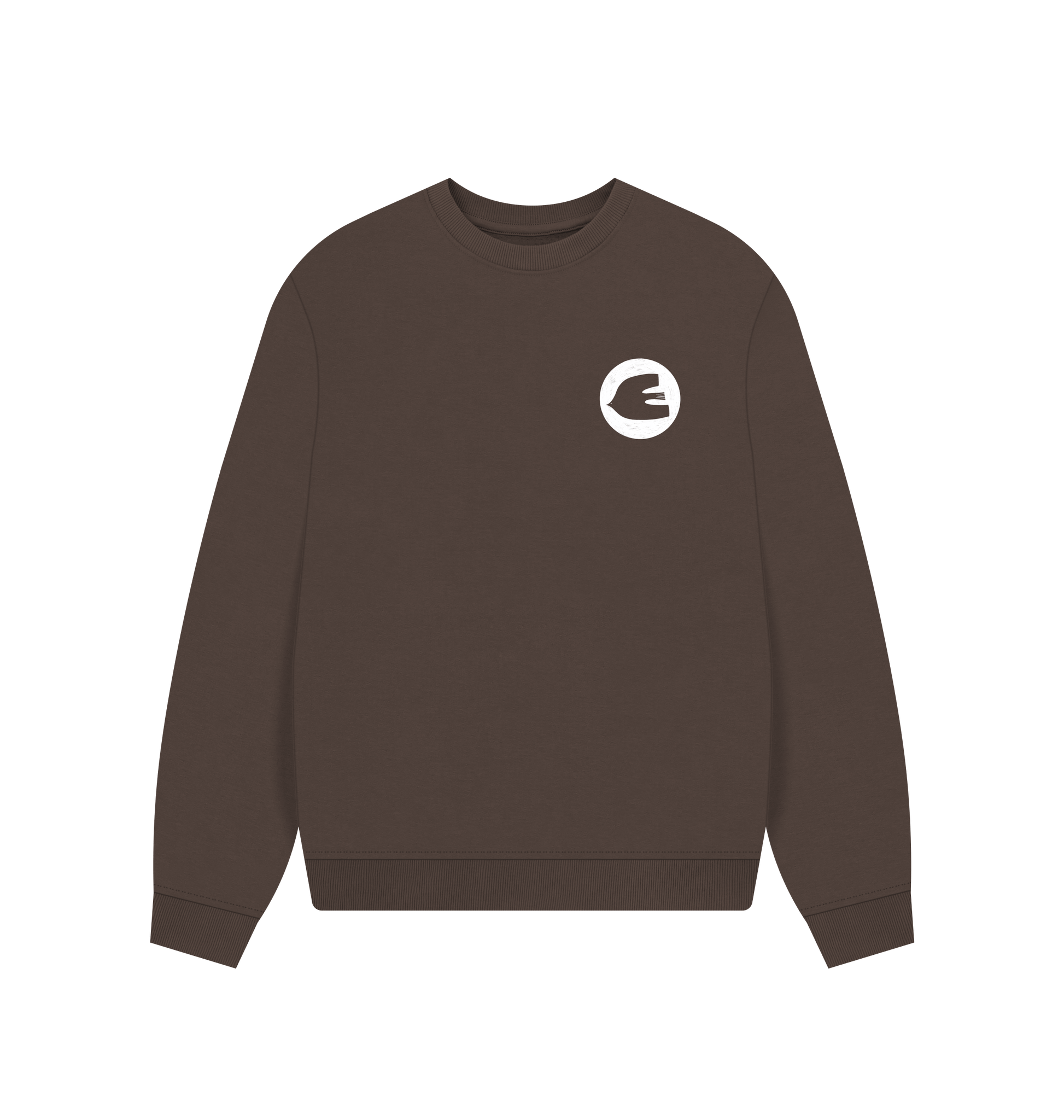 Chocolate Printed Sweater Front