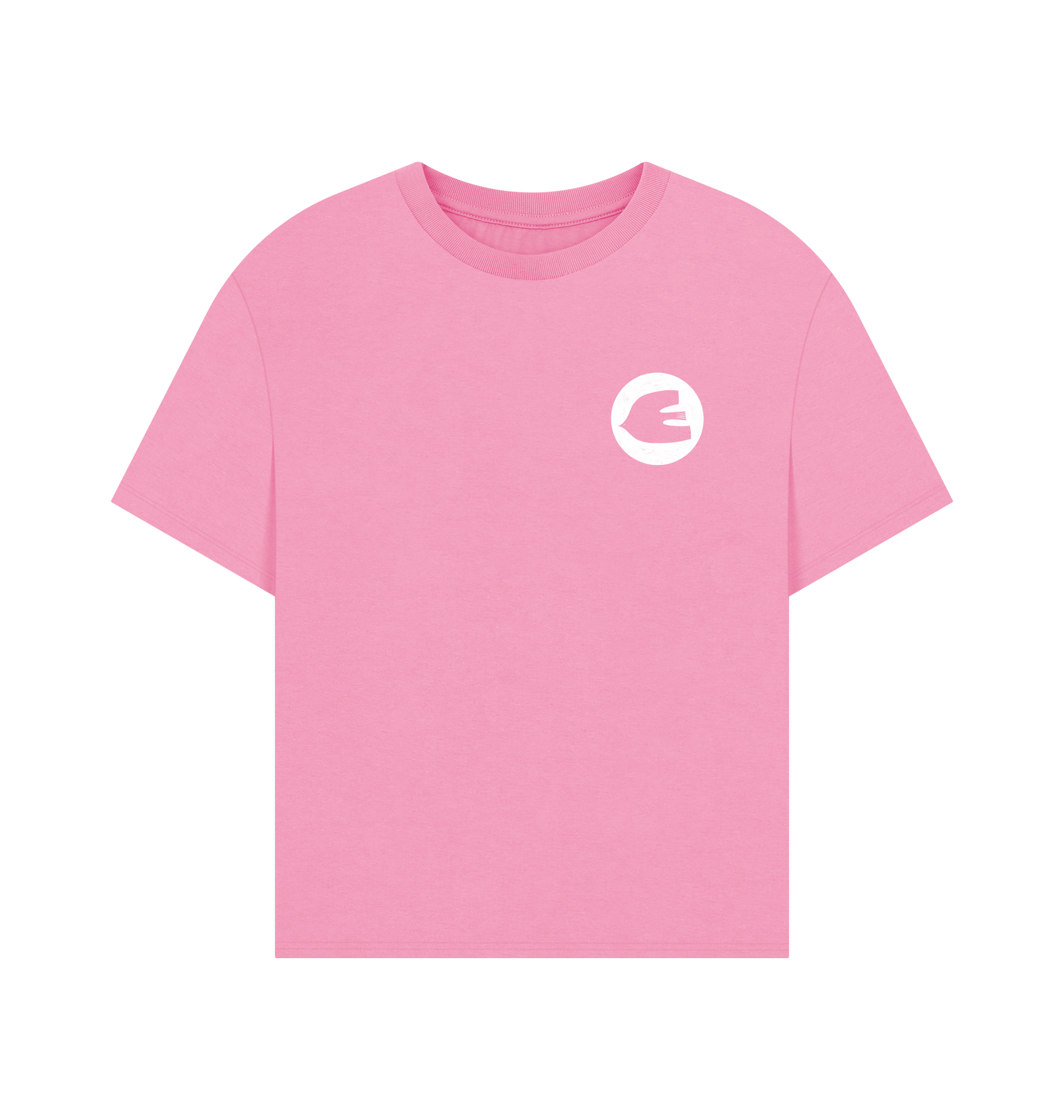 Rose Pink Printed T-shirt Front