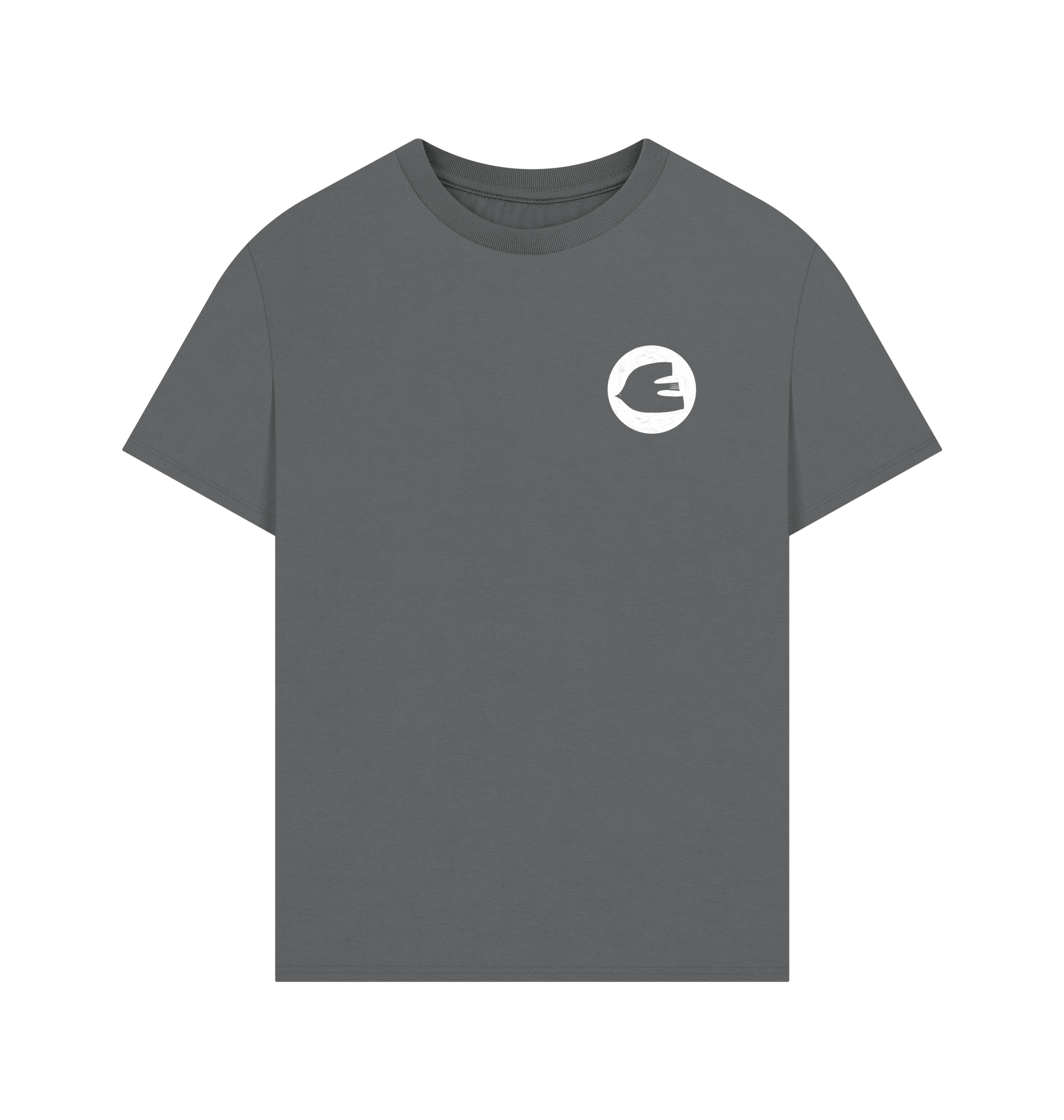 Slate Grey Printed T-shirt Front