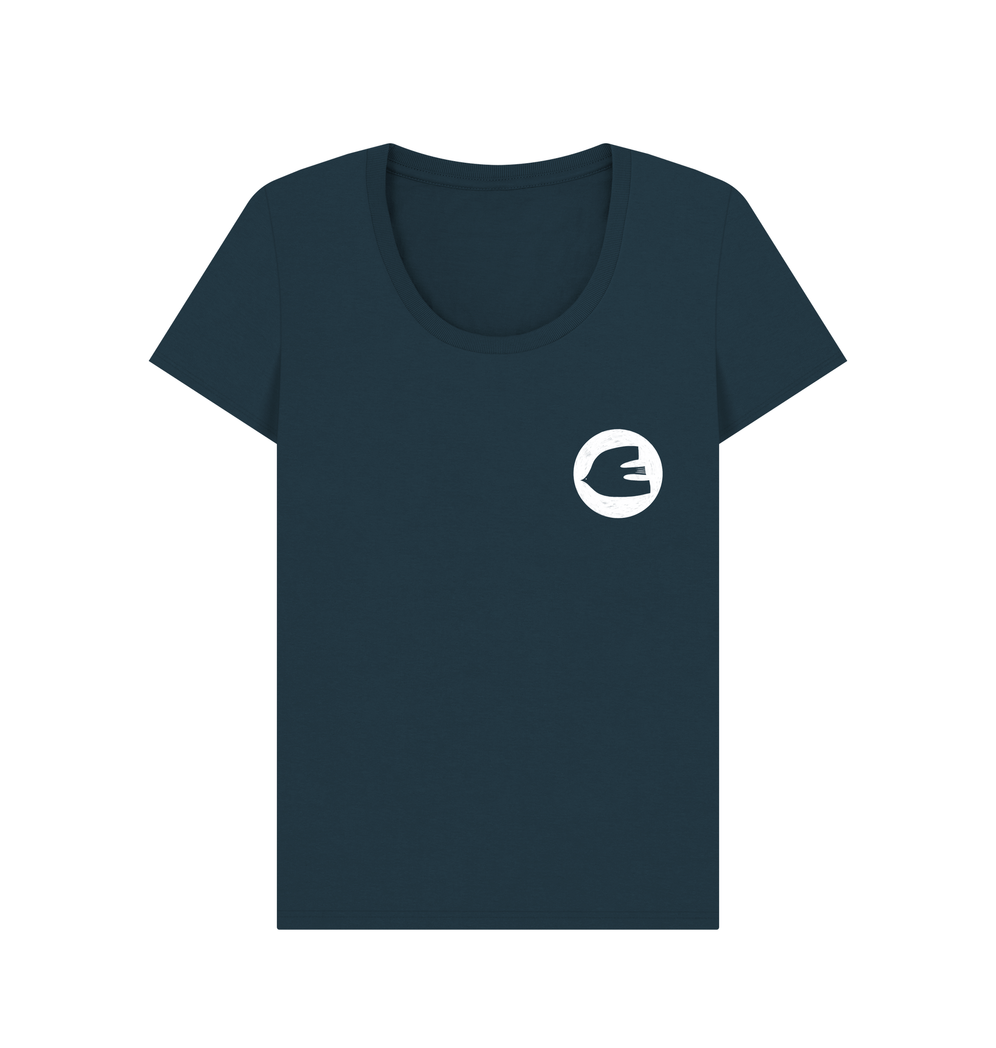 Denim Blue Printed T-shirt Front