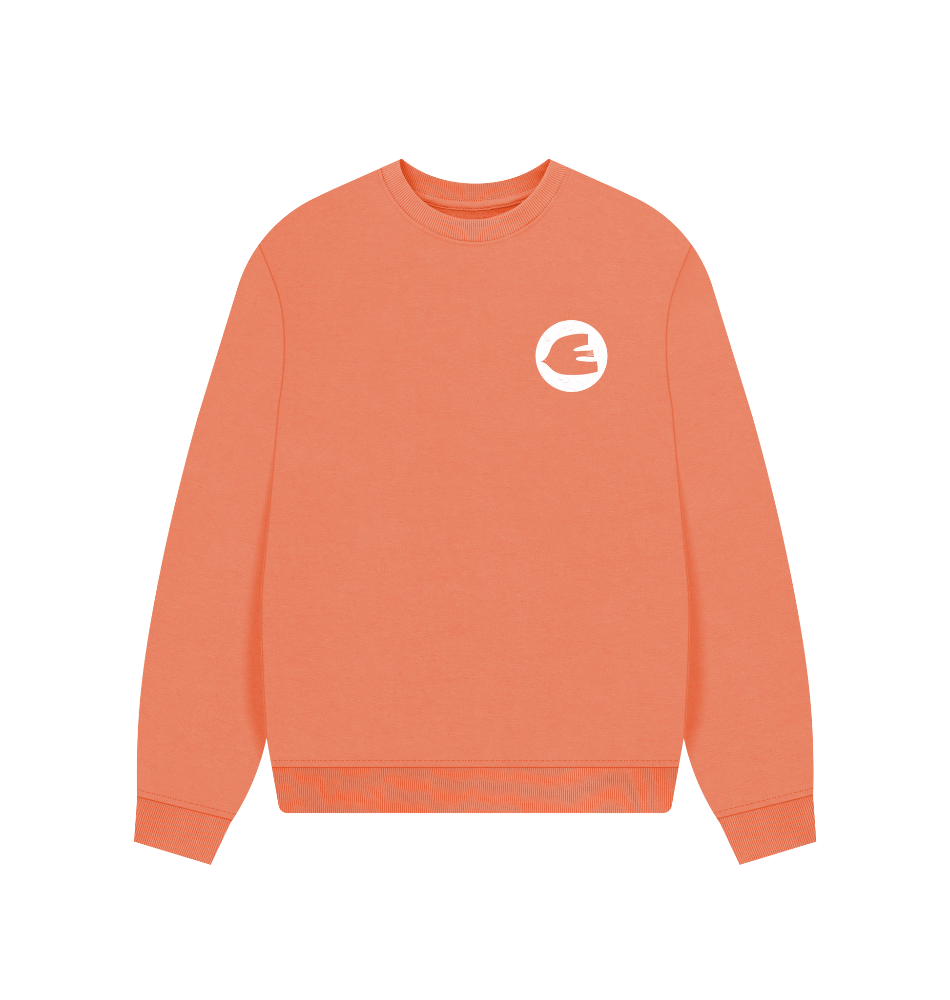 Apricot Printed Sweater Front