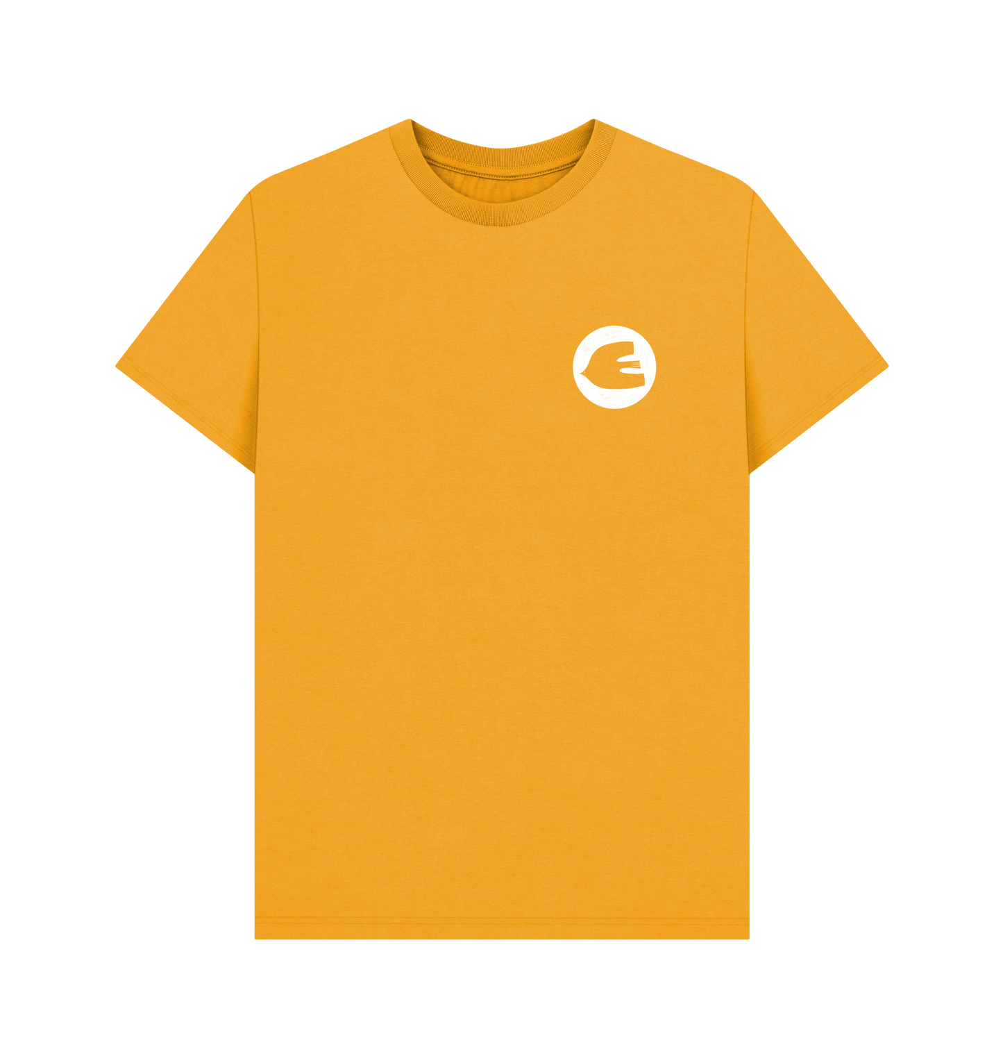 Mustard Printed T-shirt Front