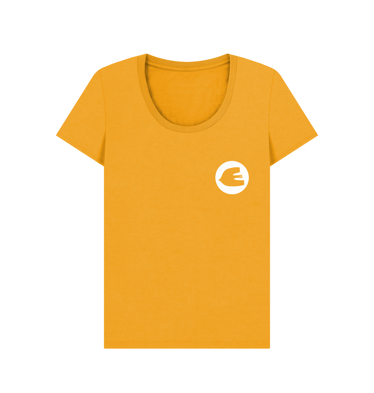 Mustard Printed T-shirt Front