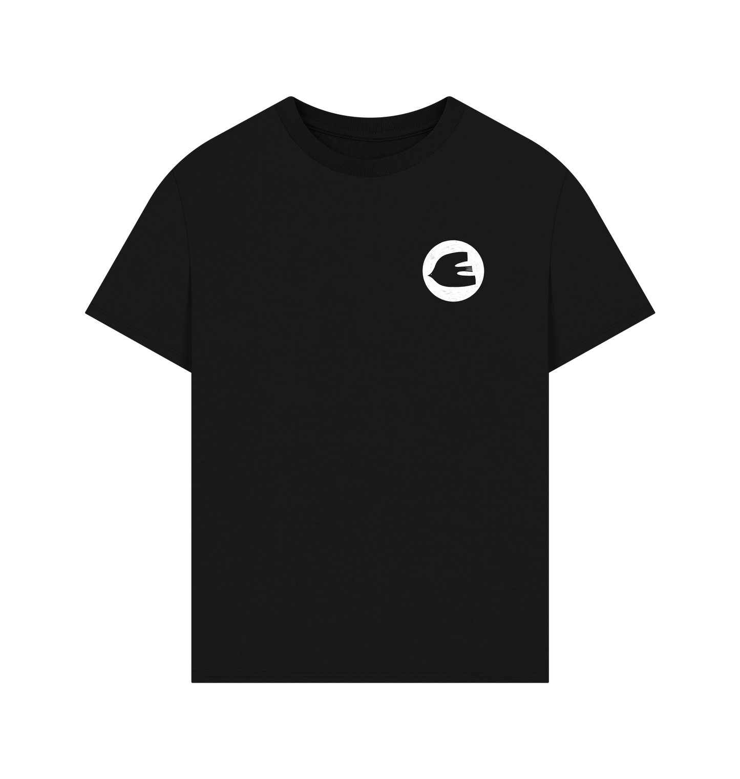 Black Printed T-shirt Front