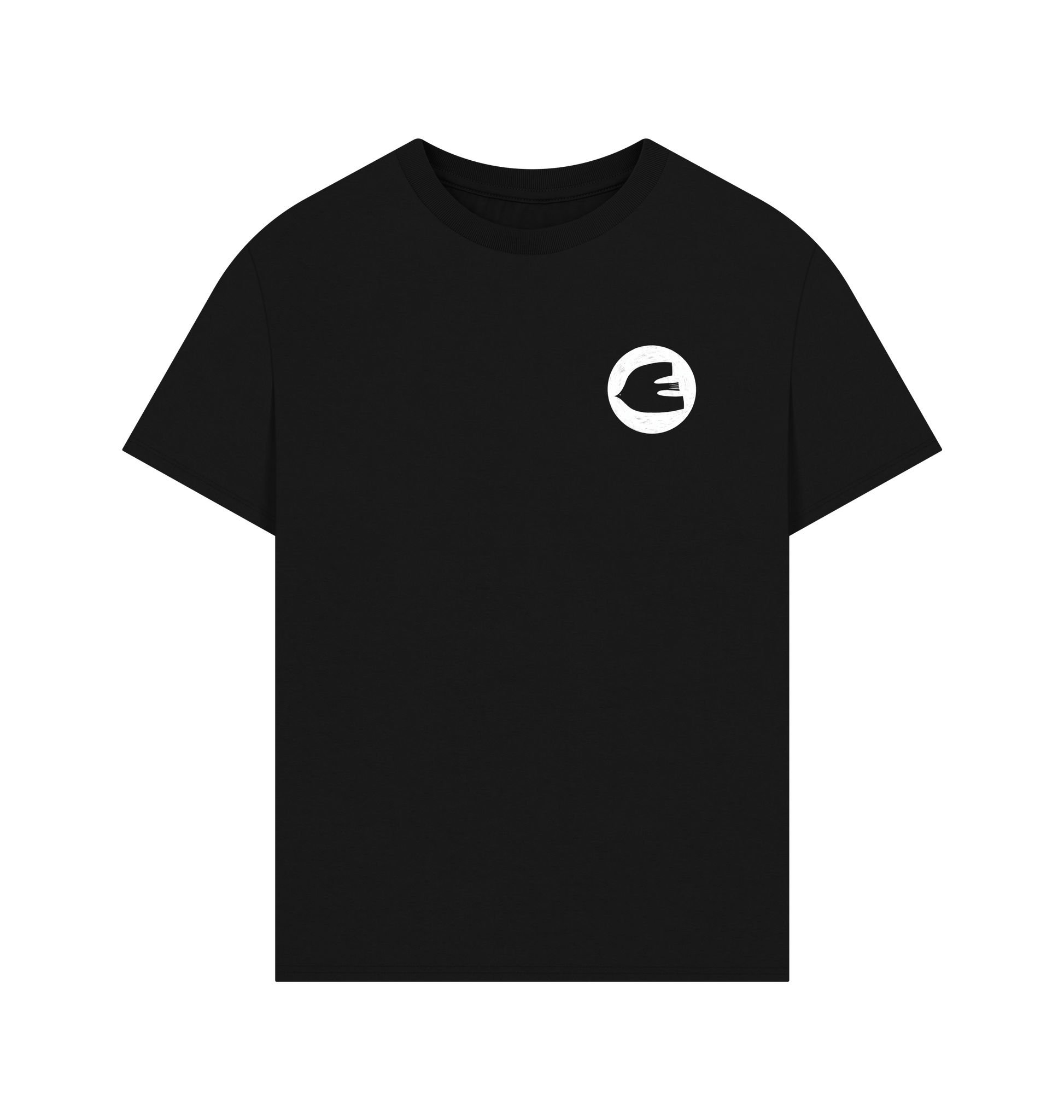 Black Printed T-shirt Front