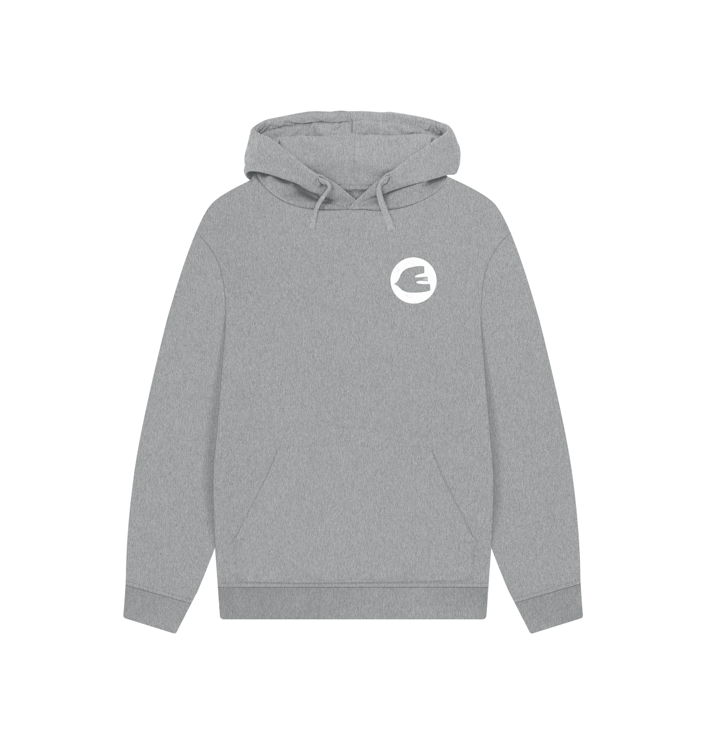 Athletic Grey Printed Hoody Front