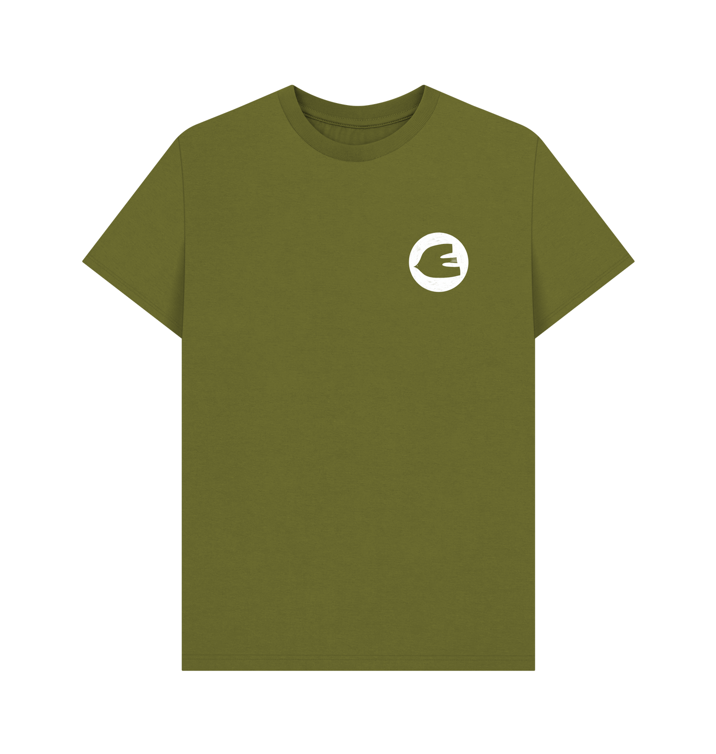 Moss Green Printed T-shirt Front