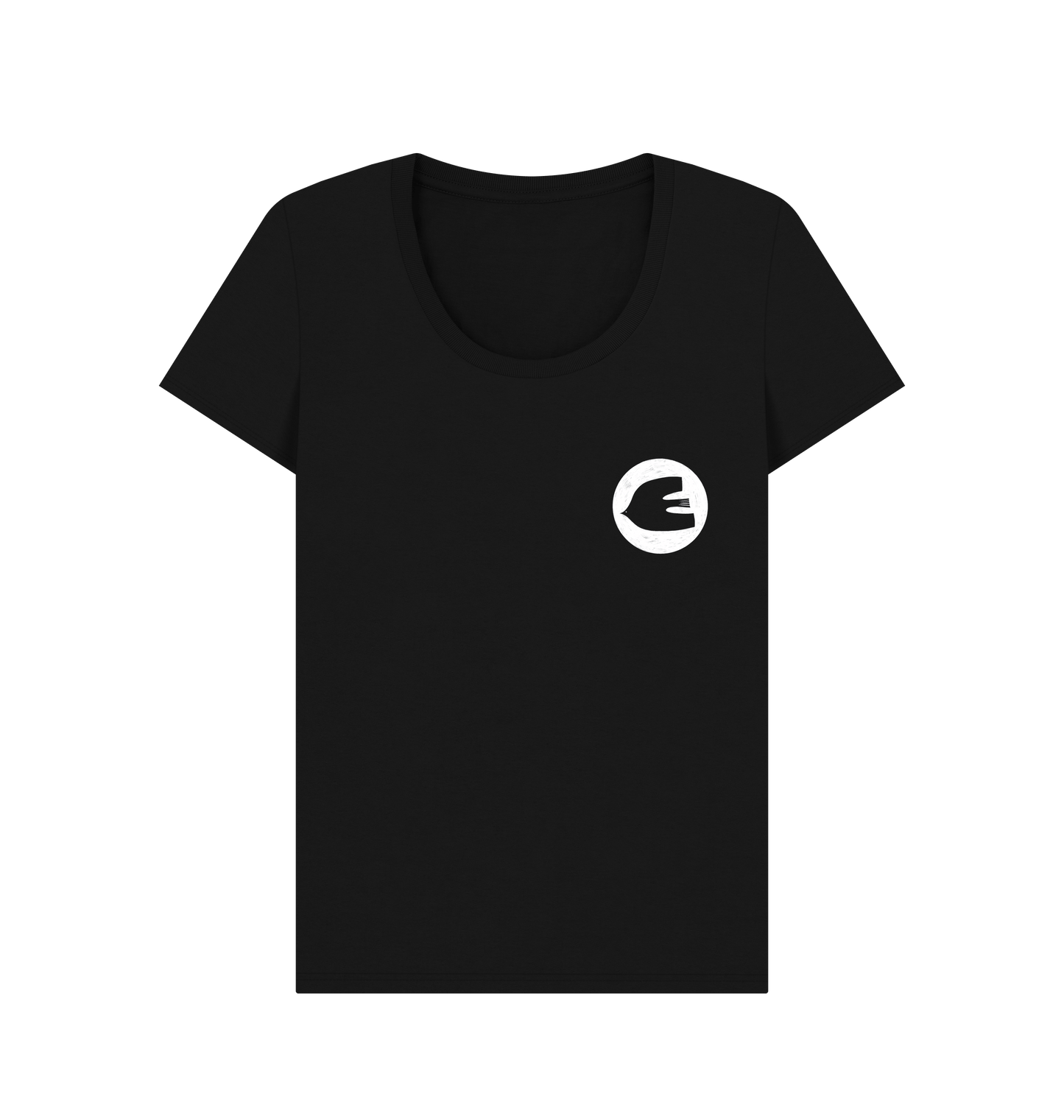 Black Printed T-shirt Front