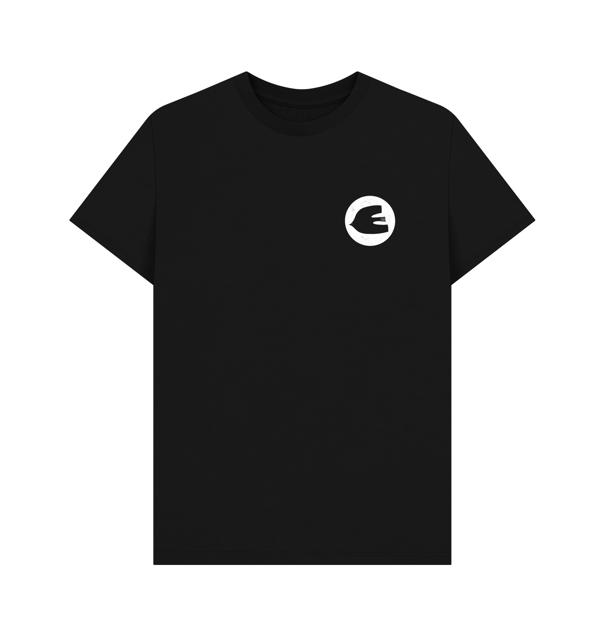 Black Printed T-shirt Front