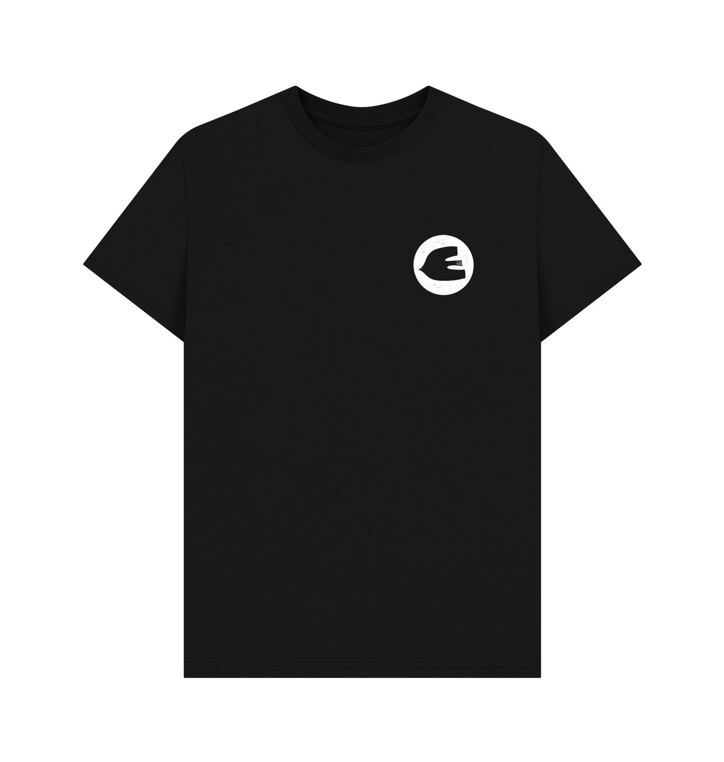 Black Printed T-shirt Front
