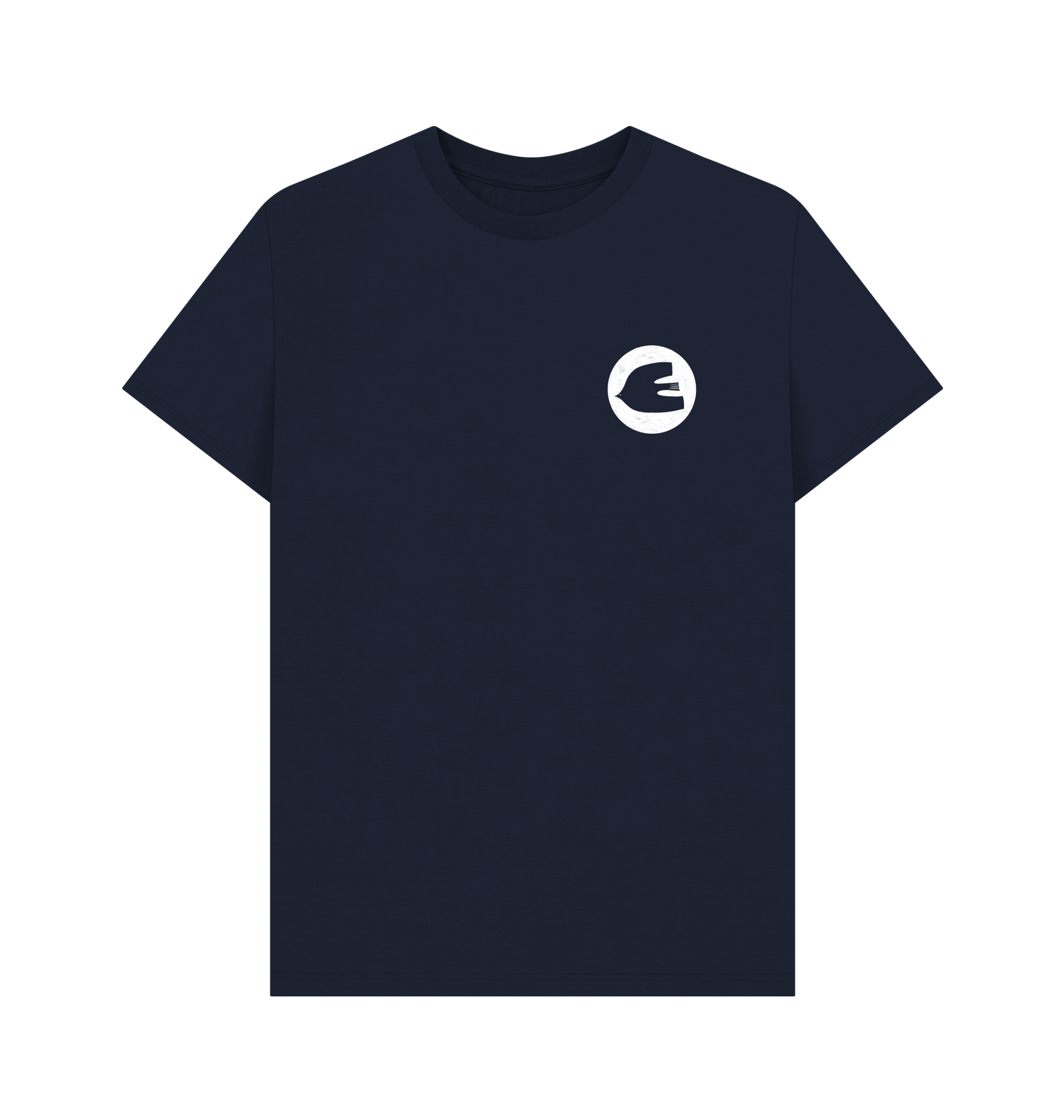 Navy Blue Printed T-shirt Front