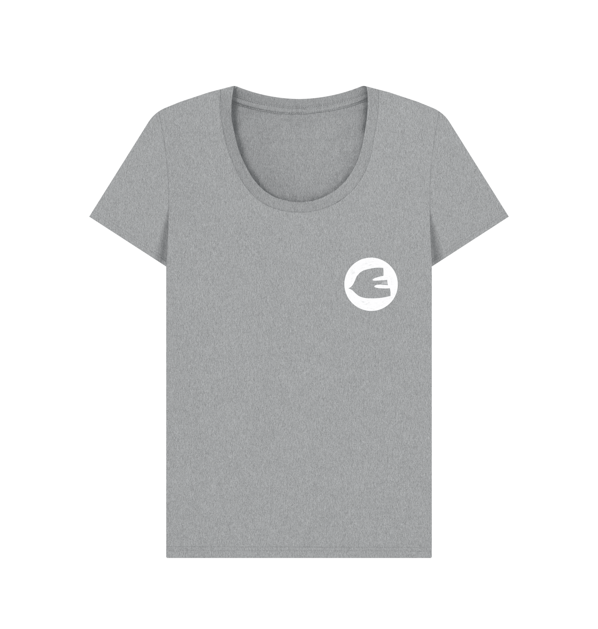 Athletic Grey Printed T-shirt Front