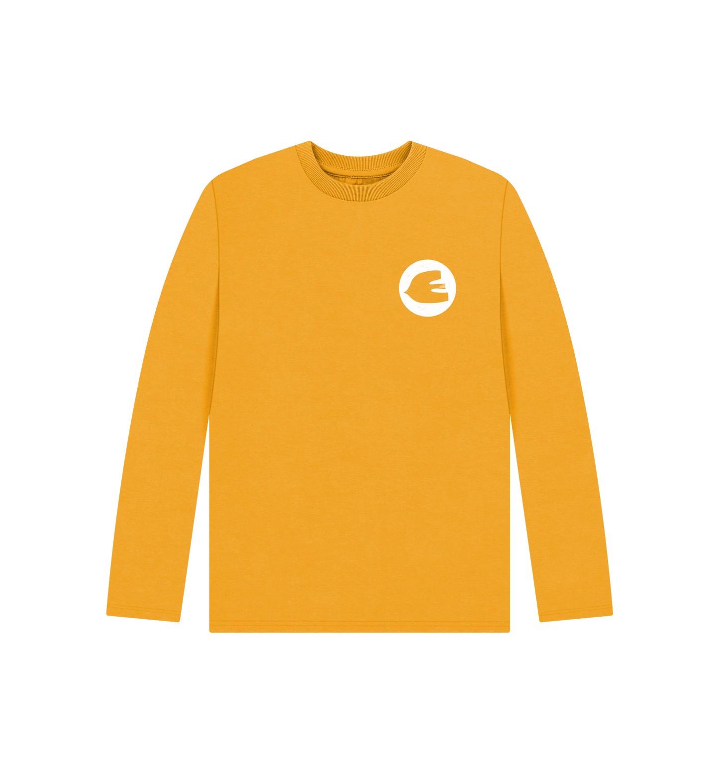 Mustard Printed Kids T-Shirt Front